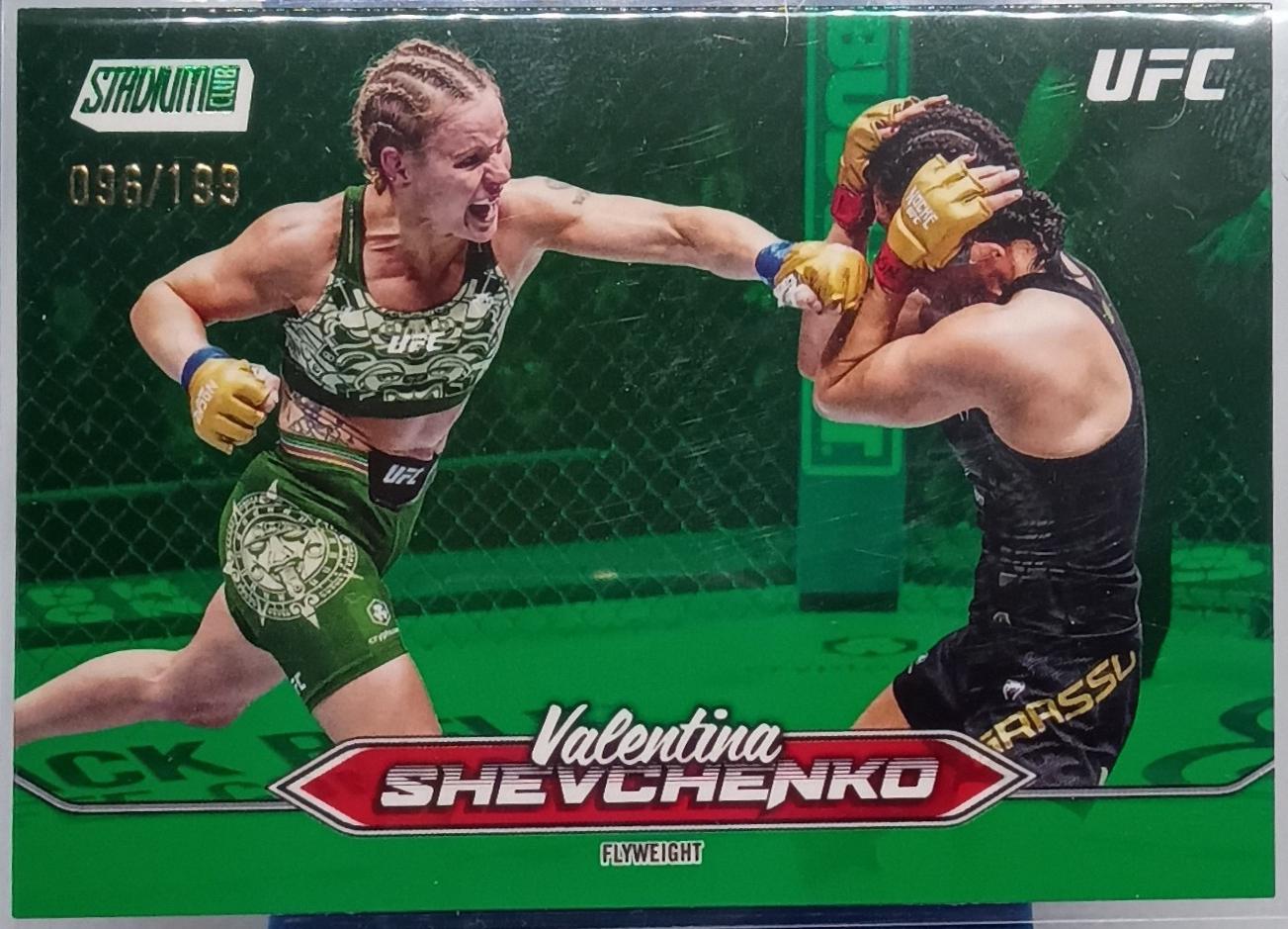 Valentina Shevchenko 2025 Topps Stadium Club UFC Base #156 Green