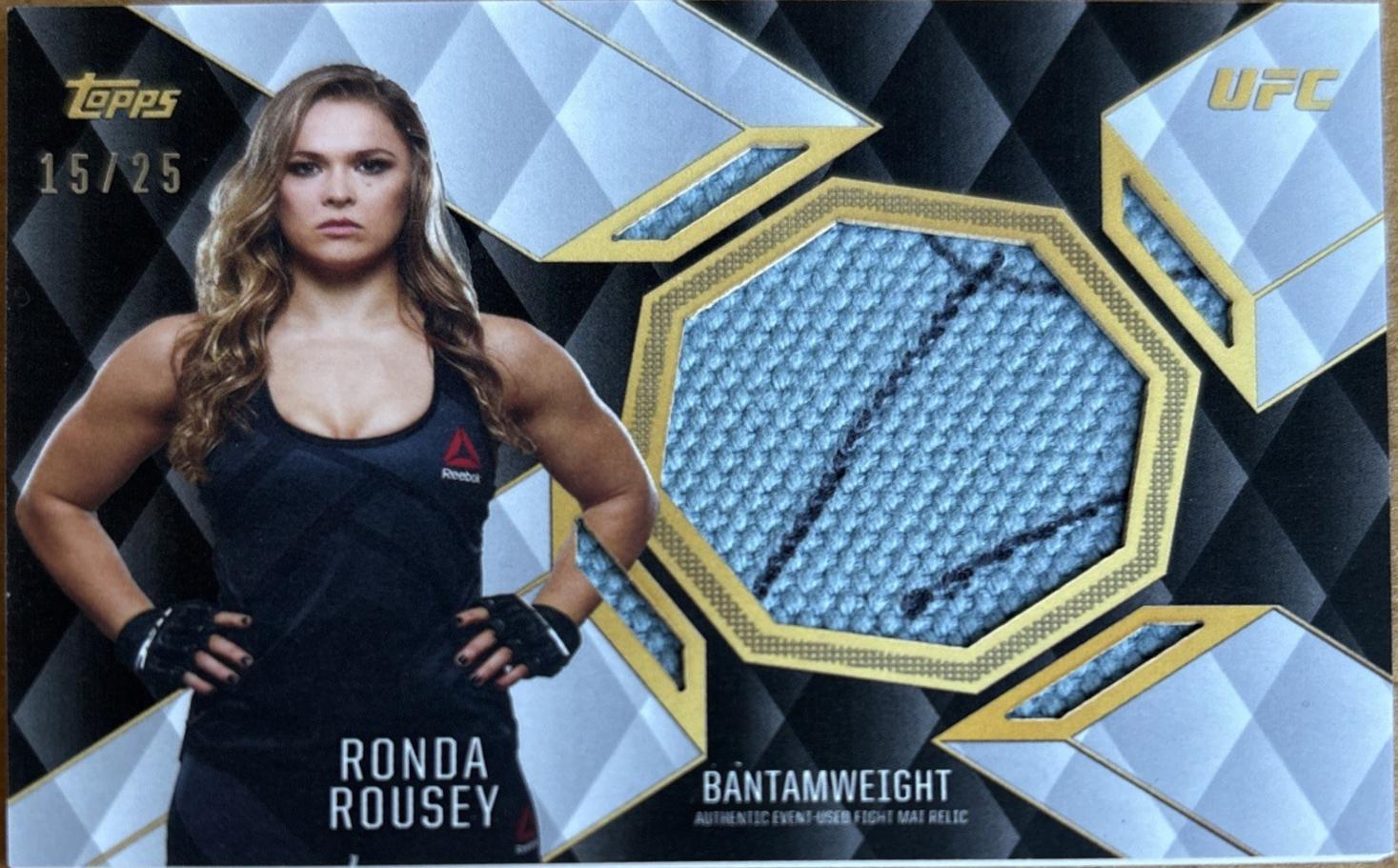 Ronda Rousey 2016 Topps UFC Top of the Class Top of the Class Relics #TCR-RR Silver