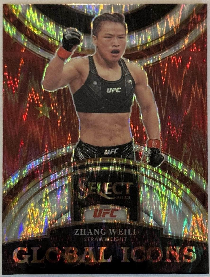 Zhang Weili 2023 Panini Select UFC Global Icons #3 Flash