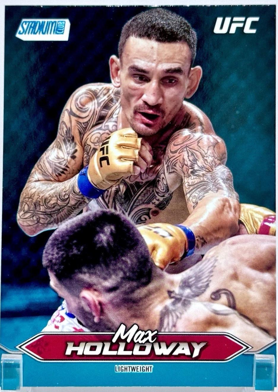 Max Holloway 2025 Topps Stadium Club UFC Base #10 Teal