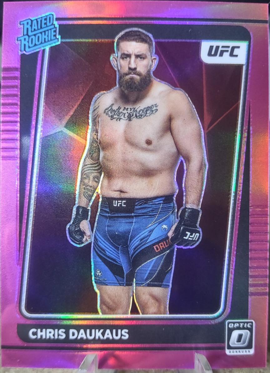 Chris Daukaus 2022 Panini Donruss Optic UFC Base #106 Pink