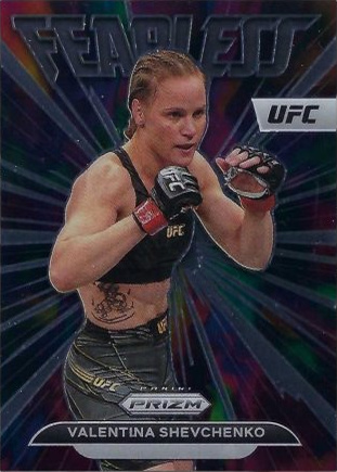 Valentina Shevchenko 2023 Panini Prizm UFC Fearless #8 Silver