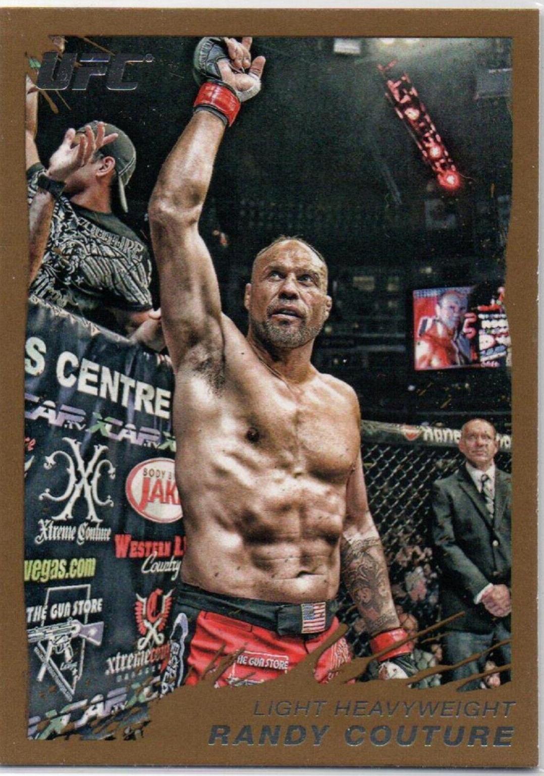 Randy Couture 2011 Topps UFC Moment of Truth Base #1 Gold