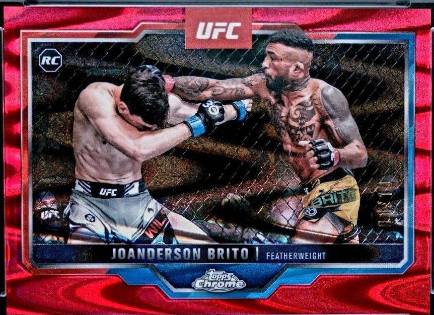 Joanderson Brito 2025 Topps Chrome Sapphire UFC Base Sapphire #176 Purple Sapphire