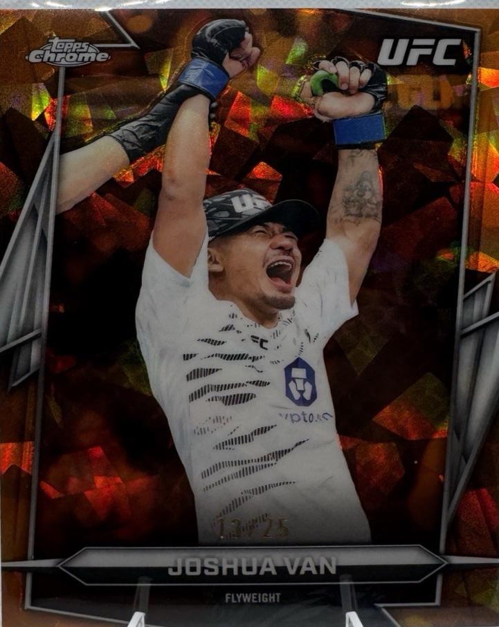 Joshua Van 2026 Topps Chrome UFC Base #15 Orange Refractor