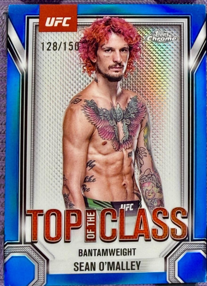 Sean O'Malley 2025 Topps Chrome UFC Top of the Class #TTC-1 Blue Refractor