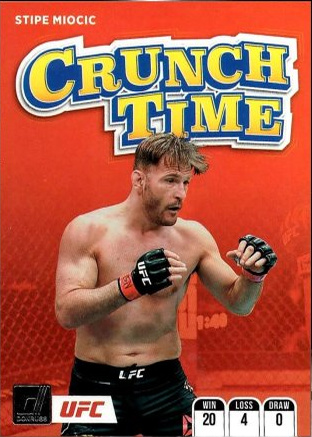 Stipe Miocic 2022 Panini Donruss UFC Crunch Time #17 Press Proof Black