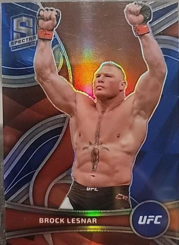 Brock Lesnar 2022 Panini Chronicles UFC Base Spectra #379 Blue