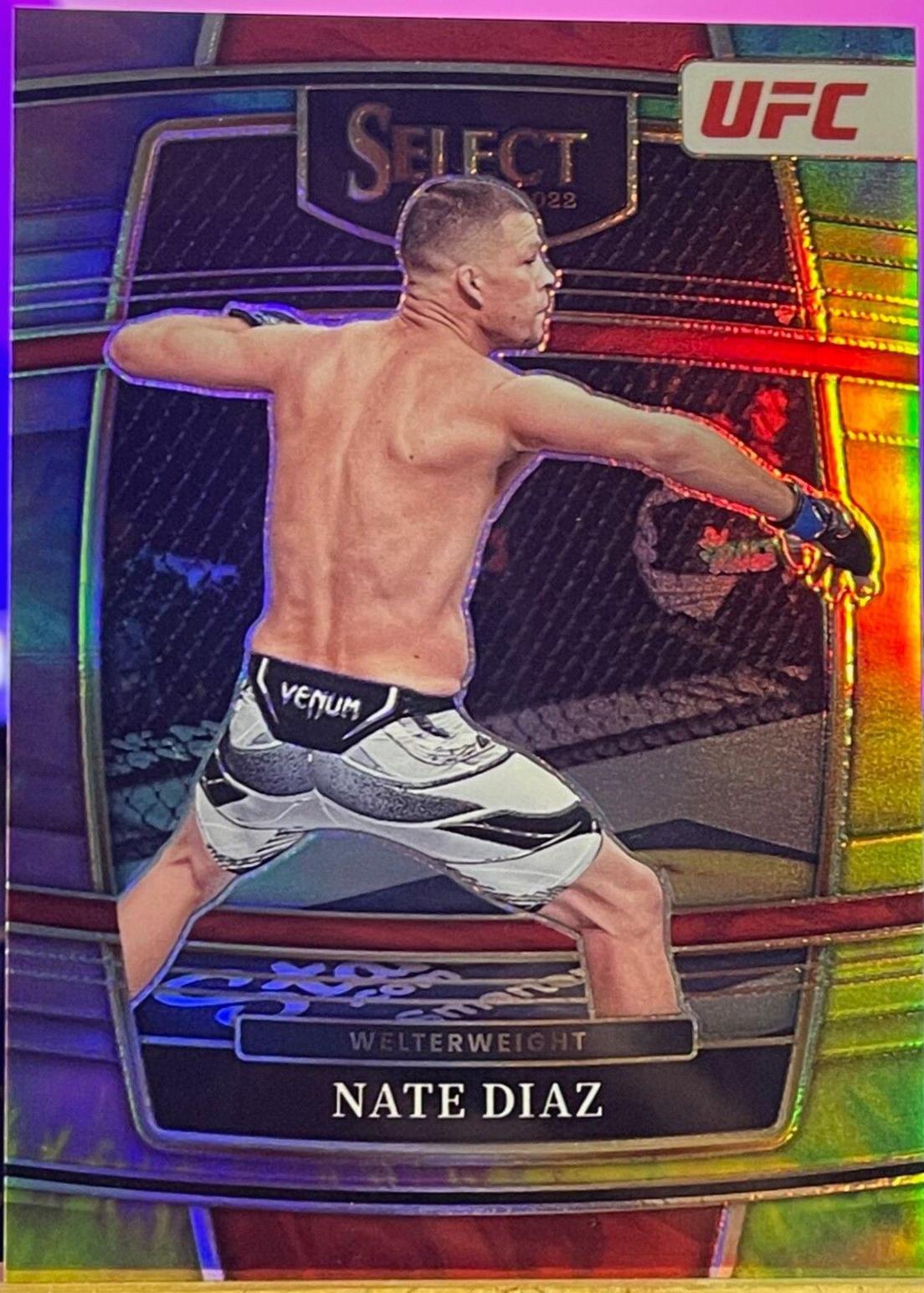 Nate Diaz 2022 Panini Select UFC Concourse #54 Tie Dye