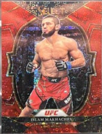 Islam Makhachev 2023 Panini Select UFC Octagonside #260 Red Disco