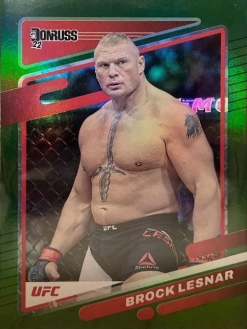 Brock Lesnar 2022 Panini Donruss UFC Base #160 Green