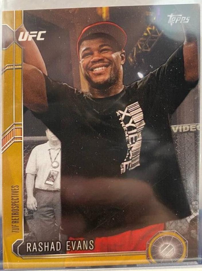 Rashad Evans 2015 Topps UFC Chronicles Base #29 Gold
