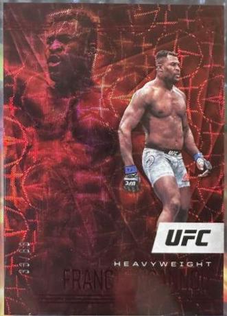 Francis Ngannou 2021 Panini Chronicles UFC Base Illusions #167 Asia Red