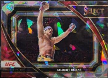 Gilbert Burns 2023 Panini Select UFC Mezzanine #391 Cracked Ice