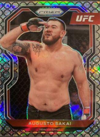 Augusto Sakai 2021 Panini Prizm UFC Base #18 Octagon