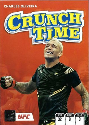 Charles Oliveira 2022 Panini Donruss UFC Crunch Time #9 Press Proof Black