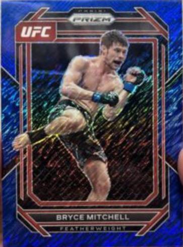 Bryce Mitchell 2023 Panini Prizm UFC Base #153 Blue Shimmer