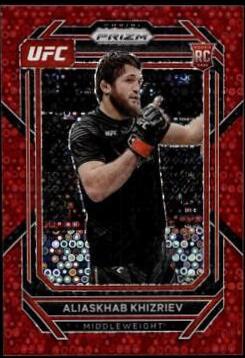Aliaskhab Khizriev 2023 Panini Prizm Under Card UFC Base #141 Red