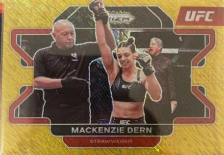 Mackenzie Dern 2022 Panini Prizm UFC Base #26 Gold Shimmer