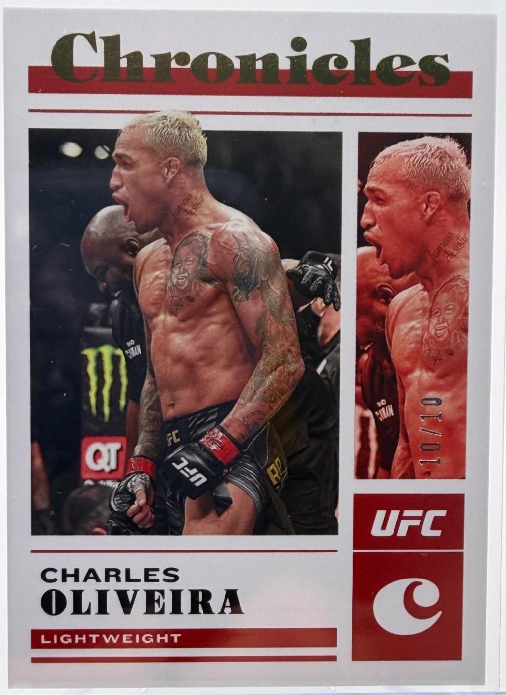 Charles Oliveira 2023 Panini Chronicles UFC Base Chronicles #16 Red