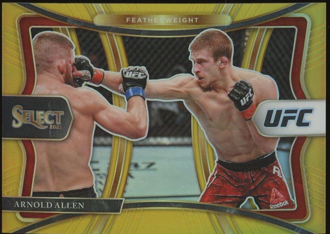 Arnold Allen 2021 Panini Select UFC Premier Level #156 Gold