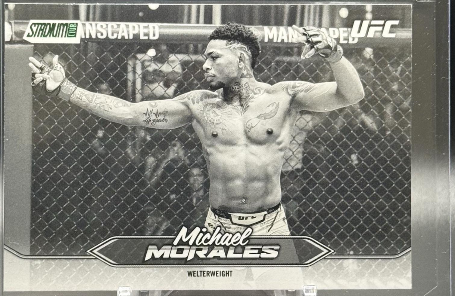 Michael Morales 2025 Topps Stadium Club UFC Base #151 Black & White