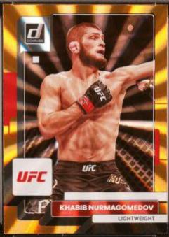 Khabib Nurmagomedov 2023 Panini Donruss UFC Base #53 Orange Laser