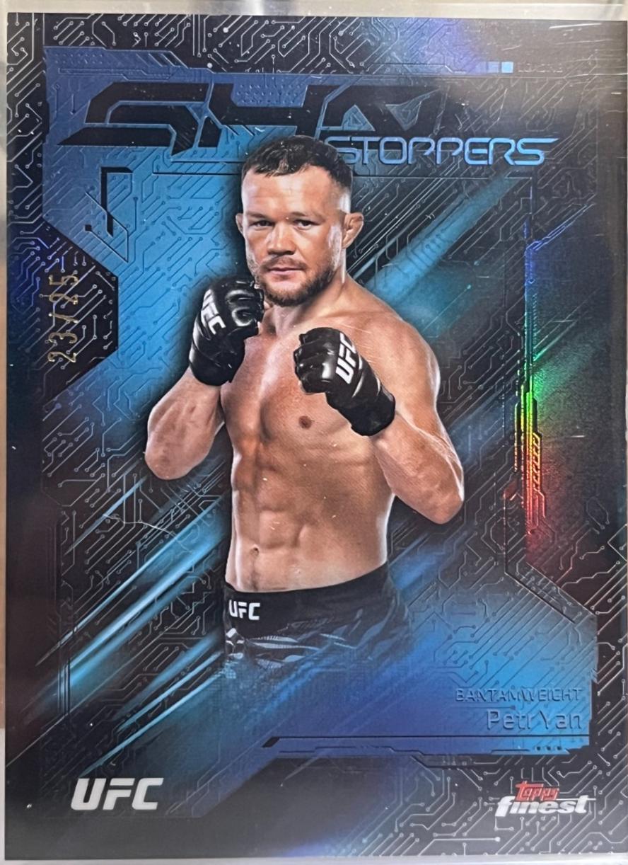 Petr Yan 2025 Topps Finest UFC Showstoppers #SS-5 Black Refractor