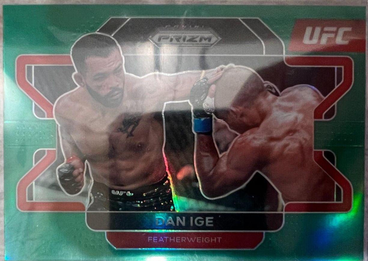 Dan Ige 2022 Panini Prizm UFC Base #79 Green