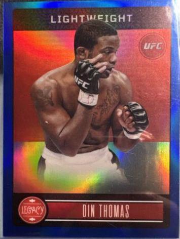 Din Thomas 2023 Panini Chronicles UFC Base Legacy Premium Edition #340 Blue