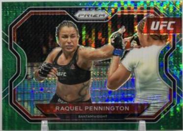 Raquel Pennington 2021 Panini Prizm UFC Base #185 Green Pulsar