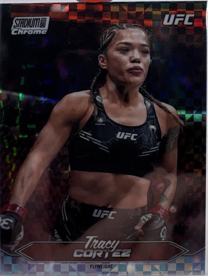 Tracy Cortez 2025 Topps Stadium Club UFC Base Chrome #C-135 X-Fractor