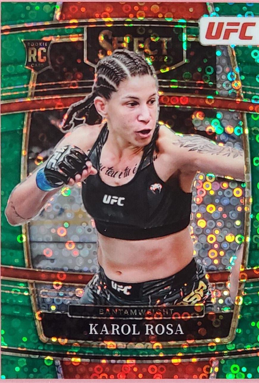 Karol Rosa 2022 Panini Select UFC Octagonside #256 Green Disco