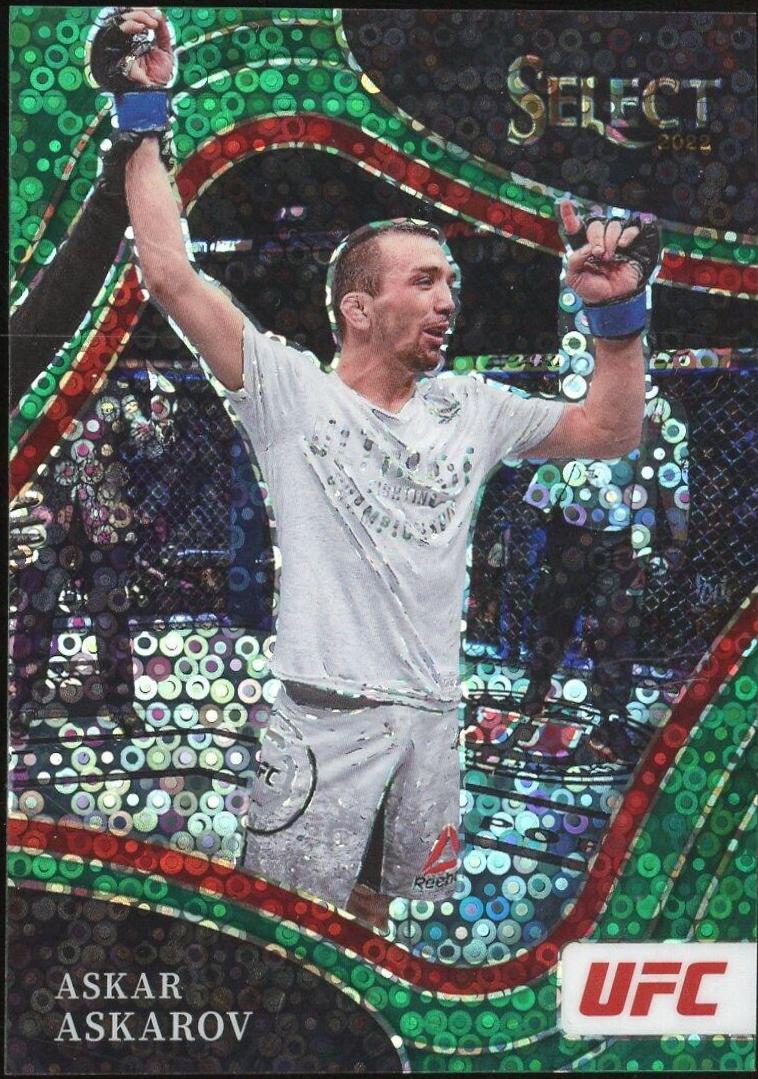 Askar Askarov 2022 Panini Select UFC Mezzanine #349 Green
