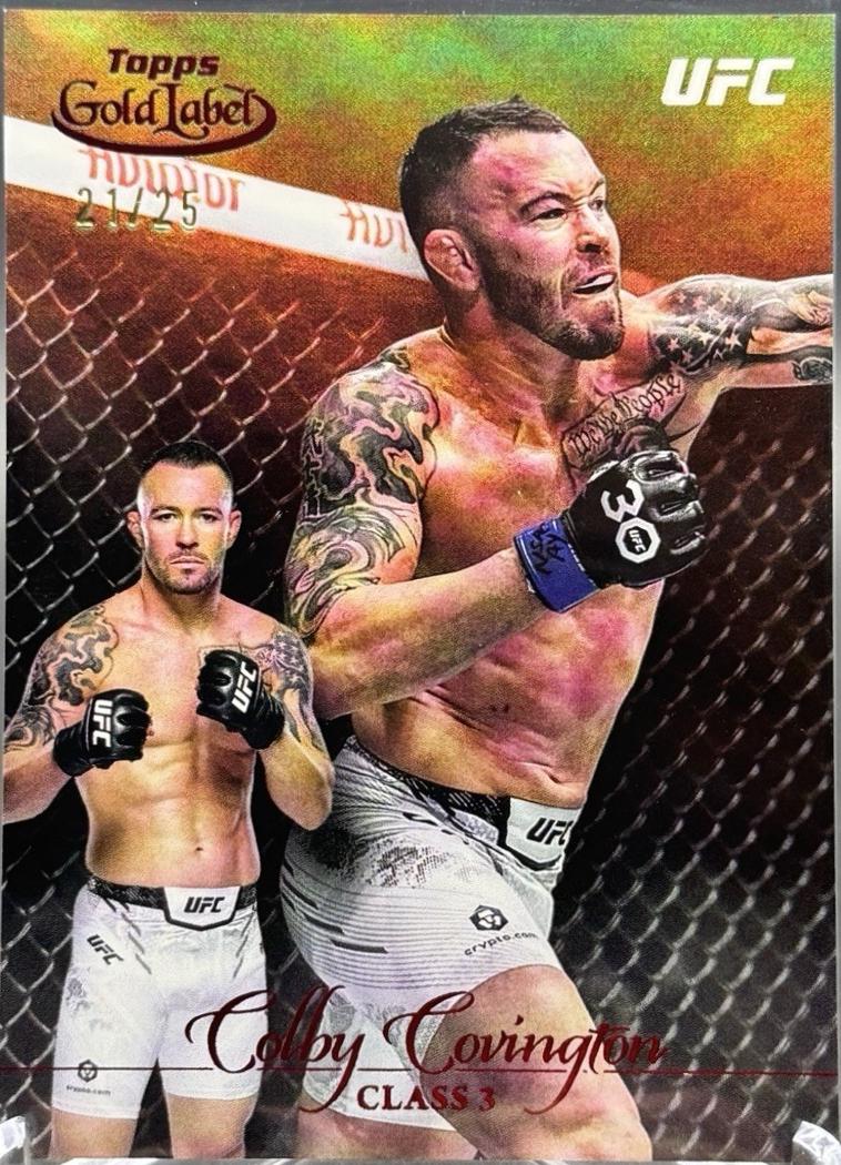 Colby Covington 2024 Topps Gold Label UFC Base Class III #88 Red