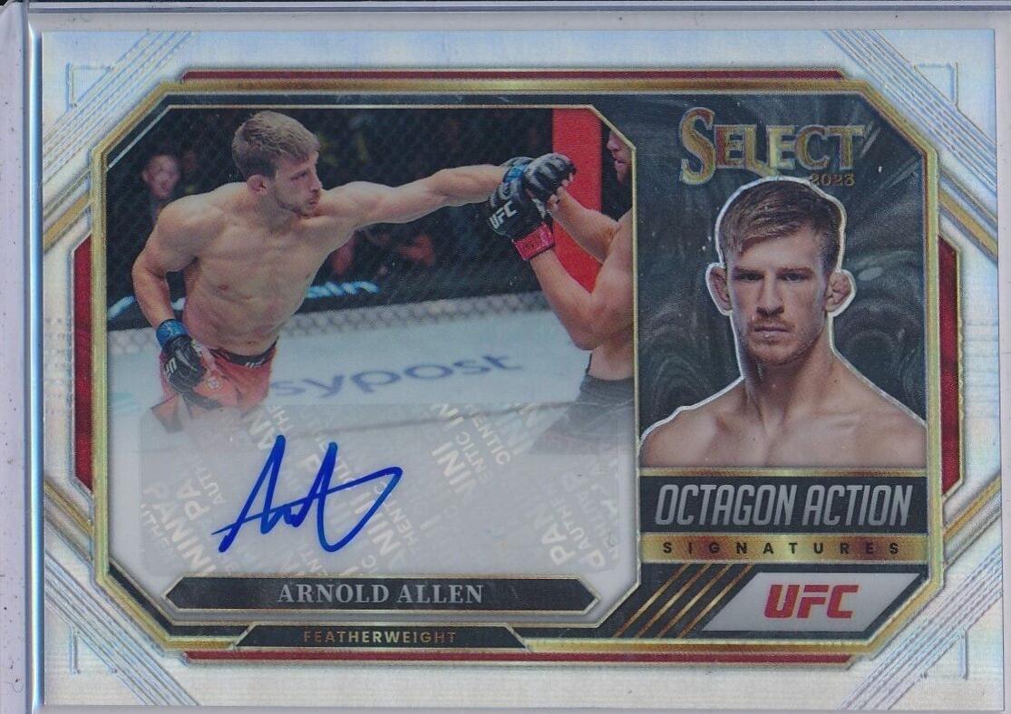 Arnold Allen 2023 Panini Select UFC Octagon Action Signatures #40 Disco