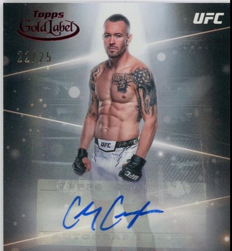 Colby Covington 2024 Topps Gold Label UFC Ranked Ink #RIK-CCV Red