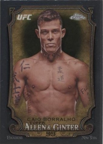 Caio Borralho 2025 Topps Chrome UFC Allen & Ginter #AAG-30 Orange