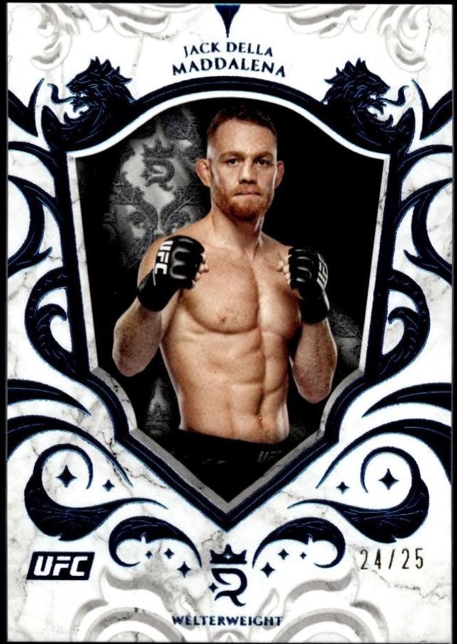 Jack Della Maddalena 2025 Topps Royalty UFC Base #71 Blue
