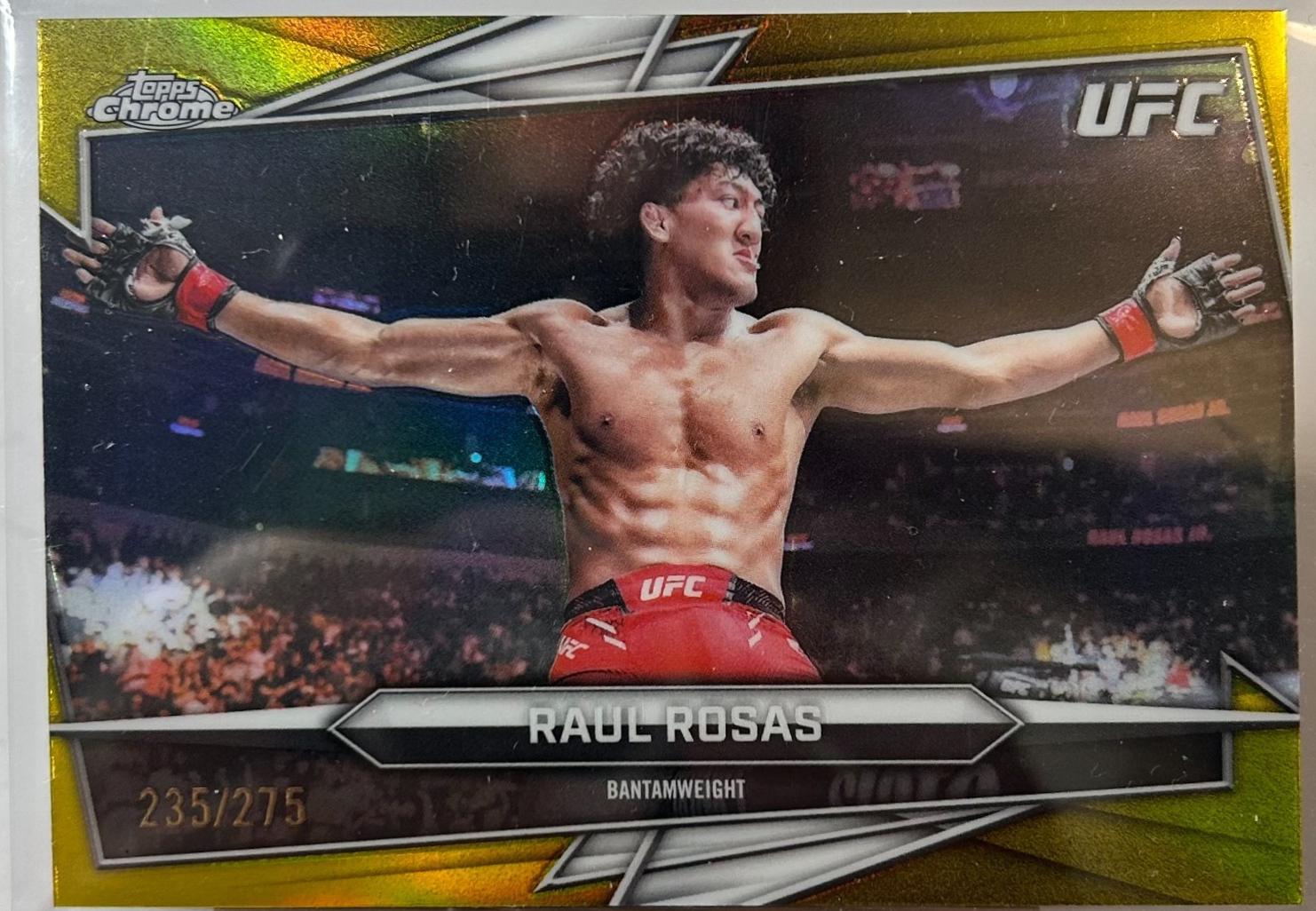 Raul Rosas 2026 Topps Chrome UFC Base #171 Yellow Refractor