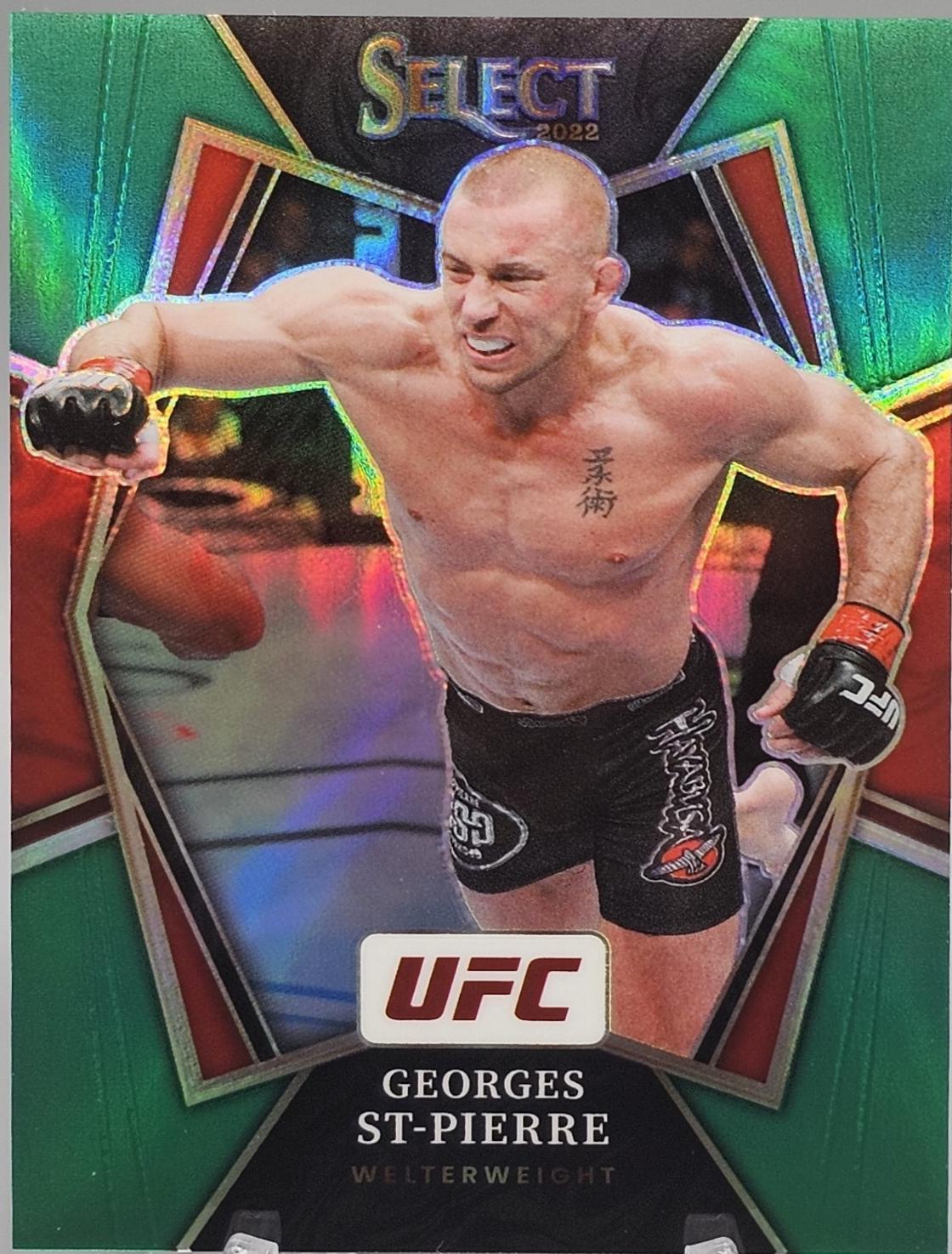 Georges St-Pierre 2022 Panini Select UFC Premier Level #108 Green