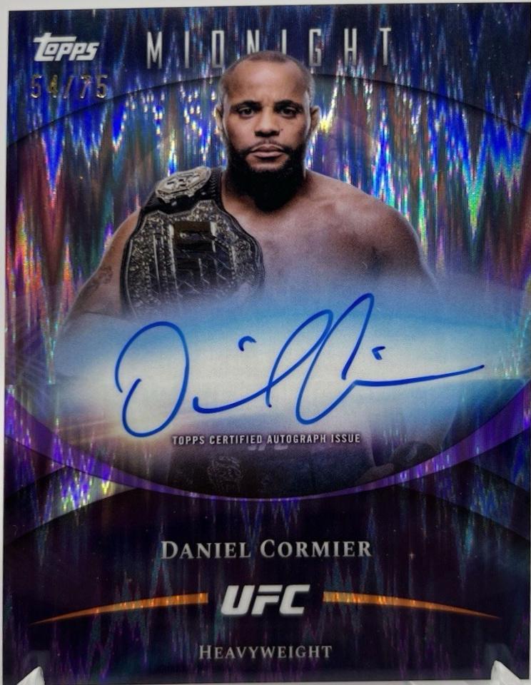 Daniel Cormier 2026 Topps Midnight UFC Base Autographs #BAV-DC Moon Beam