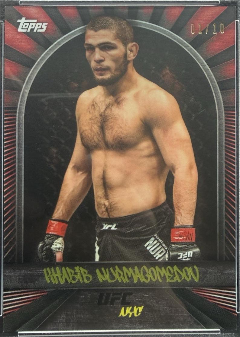 Khabib Nurmagomedov 2024 Topps UFC NYC Base #17 Red