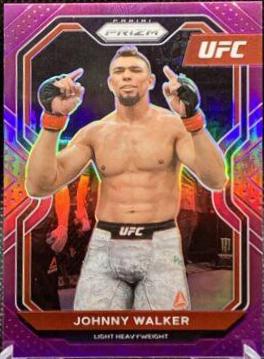Johnny Walker 2021 Panini Prizm UFC Base #15 Purple