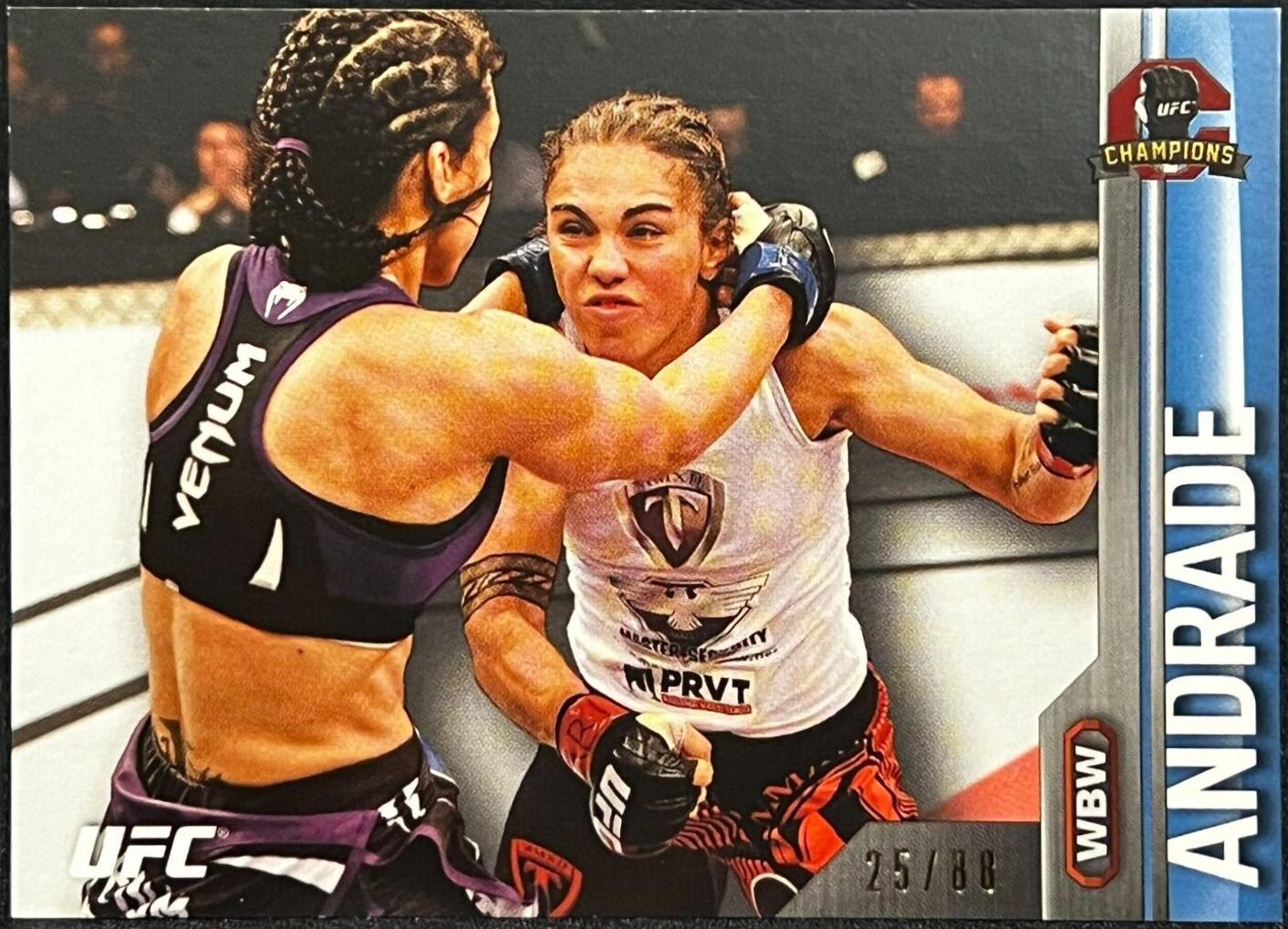 Jessica Andrade 2015 Topps UFC Champions Base #60 Blue