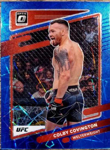 Colby Covington 2022 Panini Donruss Optic UFC Base #52 Blue Velocity