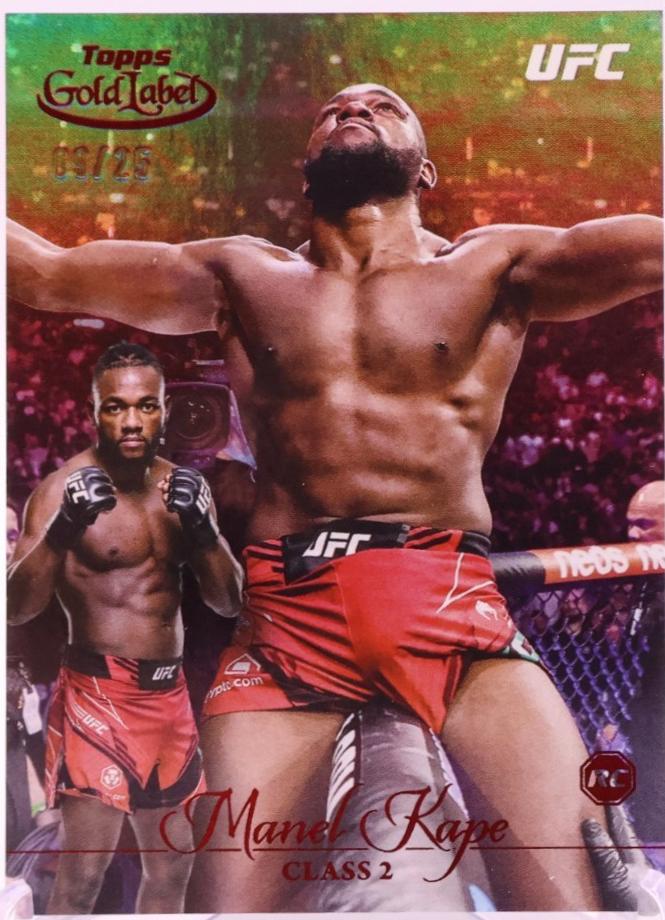 Manel Kape 2024 Topps Gold Label UFC Base Class II #69 Gold