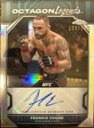 Frankie Edgar 2024 Topps Chrome UFC Octagon Legends Autographs #OLA-FED Refractor