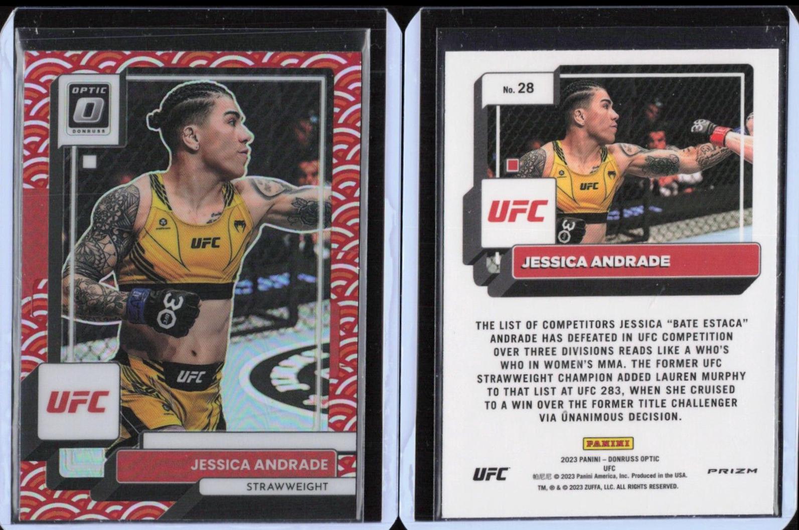 Jessica Andrade 2023 Panini Donruss Optic UFC Base #28 Photon