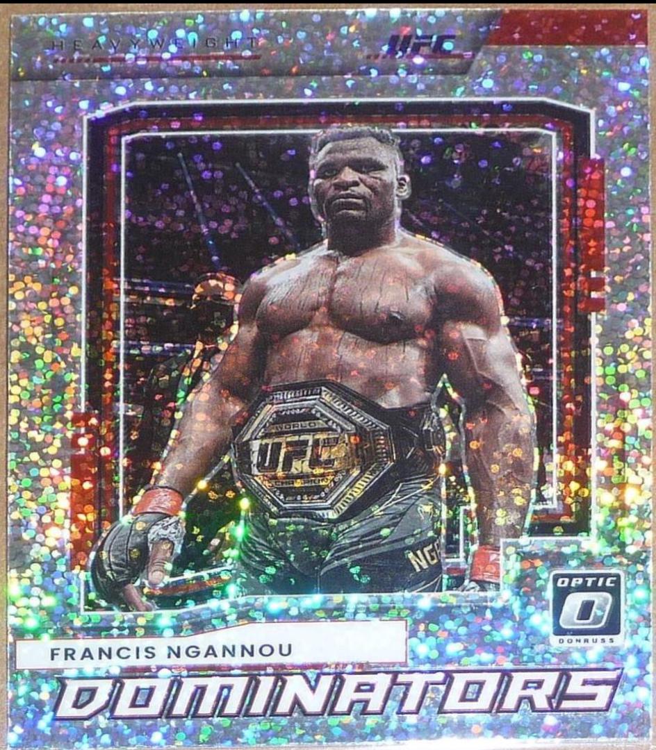 Francis Ngannou 2022 Panini Donruss Optic UFC Base #30 White Sparkle